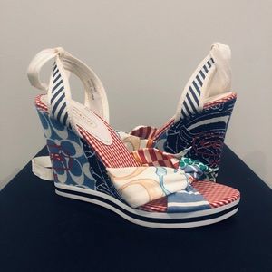 Women’s Coach Tammie Scribble Wedge Espadrille